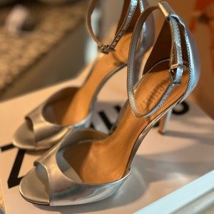 Schutz silver Prata heels